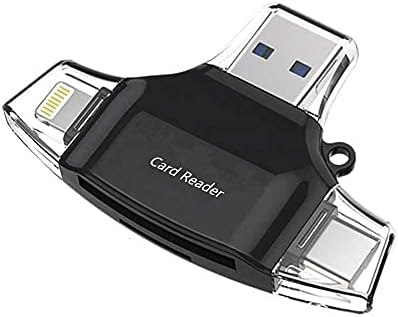 BOXWAVE SMART GADGET Compatível com Orbic Chromebook 4G - AllReader SD Card Reader, MicroSD Card Reader SD Compact USB para Orbic Chromebook 4G - Jet Black