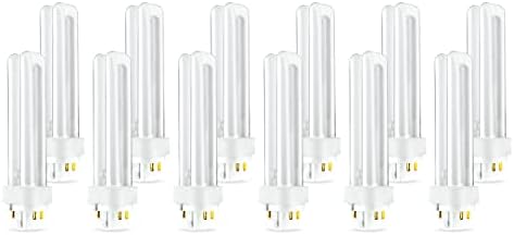 PLC-18W 835, 4 pinos G24Q-2, tubo duplo de 18 watts, lâmpada fluorescente compacta, substitui Sylvania 20672-CF18DD/E/835/ECO
