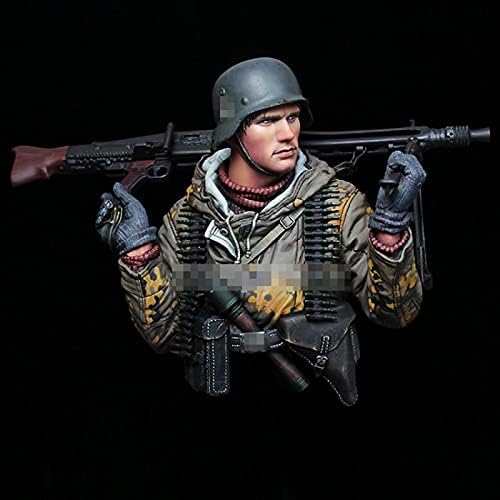 Goodmoel 1/10 Soldado Alemão da Segunda Guerra Mundial Modelo de Busto / Soldado Desmonte e Soldado Die Cast Kit / LW-741
