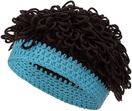 Overdoor Confortável Inverno Adulto Neutro Mantenha Chapéus de peruca quente O chapéu de lã de malha