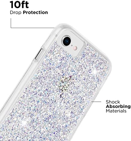 Case-companheiro iPhone 7 / iPhone 8 / iPhone SE-Twinkle Stardust [proteção contra gota de 10 pés]