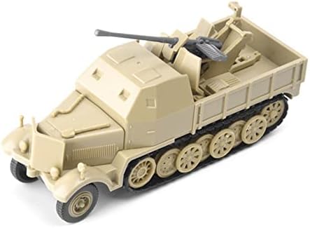 1/72 Escala de meio-trilha veículo blindado modelo sem montagem Modelo de lutador de plástico Modelo Diecast Tank Modelo para coleção