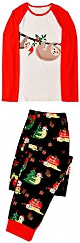 Conjunto de roupas de Natal da família, o pijama familiar combinando define pijama de Natal Family Set Holiday