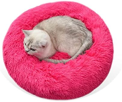 Camas de gatos Gavenia para gatos internos, cama de rosquinha lavável de 20 'x20' '' Cama de gatos