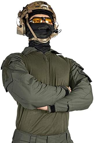 IDOGEAR MEN G3 Camisa de combate com cotovelo Pads Rápida Assalto Longo Camisa de Manga Longa Casa Militar