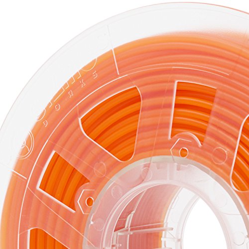 Gizmo Dorks 3mm PLA Filamento 1kg / 2,2 lb para impressoras 3D, laranja translúcida