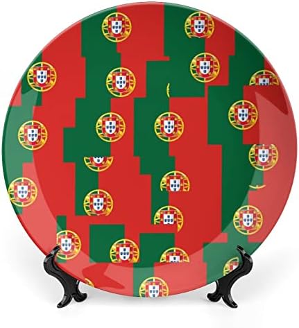 Placas de placas decorativas da bandeira portugal Placas de cerâmica de placas com estação de exibição