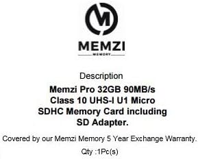 MEMZI PRO 32GB CLASS 10 90MB/S MICRO SDHC CARTÃO DE MEMÓRIA COM ADAPTADOR SD PARA GARMIN NUVI 3400 SAI