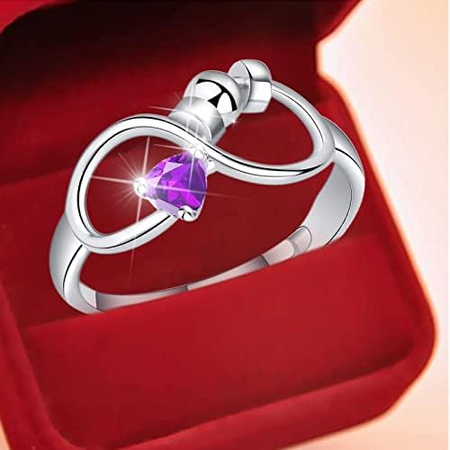 Anéis de engajamento em forma de anel para mulheres anéis de noivado Aniversário de casamento
