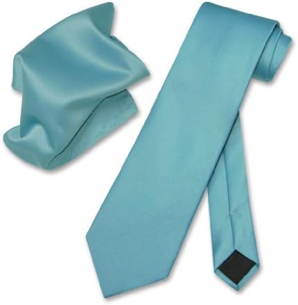 Vesuvio Napoli sólido turquesa aqua lenço azul lenço de gravata do pescoço masculino