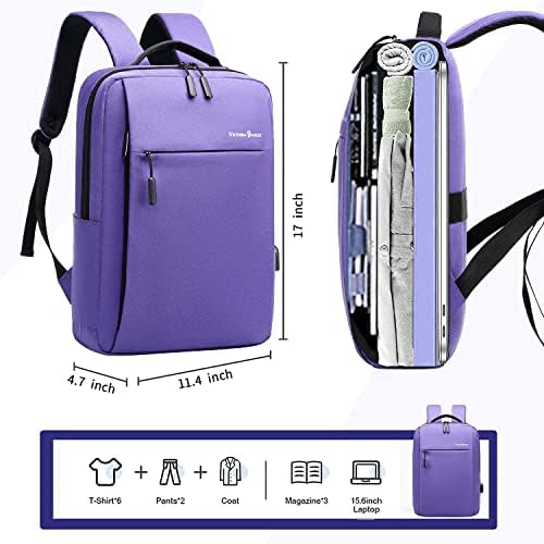 Mochila Victoriatourist Laptop para mulheres, Backpack College Bookbag com porto de carregamento