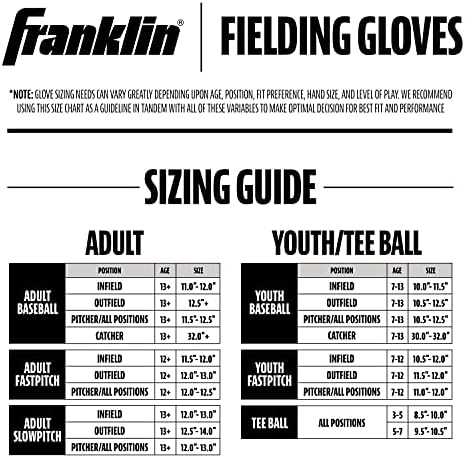 Franklin Sports Fastpitch Luvas de softball - Luvas de campo para adultos de moinho de vento
