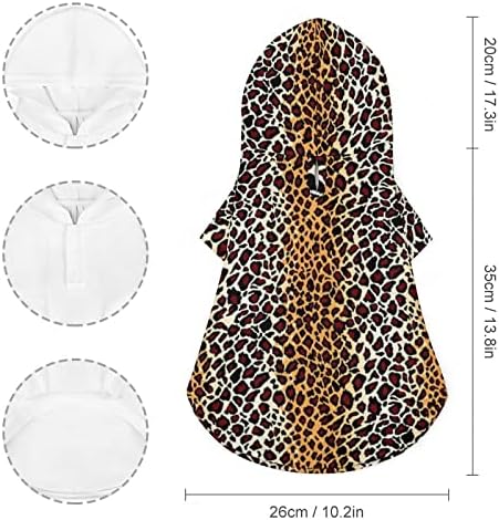 Jaguar Skin Cat Camisa de uma peça de moda na moda fantasia com acessórios para animais de estimação