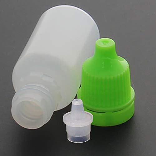 JutaGoss 50pcs pe garrafa de conta -gotas translúcida translúcida, garrafas de gota de boca pequena