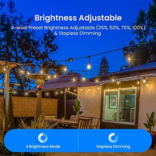 Broadlink Outdoor Dimmer para luzes de cordas 240W com plugue de controle remoto RF Dimning Brilho à prova d'água para lâmpadas LED ou incandescentes Luzes de pátio