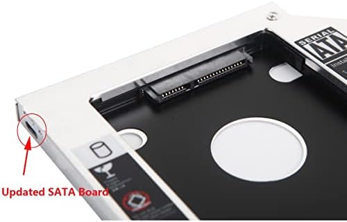 Nigudeyang Universal 9,5mm 2º 2,5 DISCO RUSTO HDD SSD Bandeja de moldura de baía óptica para Acer Aspire E1-510