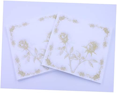 Hemoton 40pcs guardanapos florais papel jantar guardanapos guardanapões guardanapos de almoço guardanapos