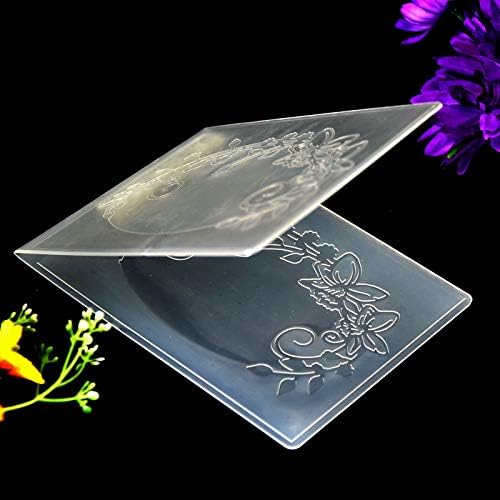Ddoujoy Folhas Flores Frame Plástico Plástico Pastas de relevo para fabricação de cartões de cartão