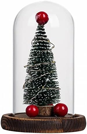 Ornamentos iluminados de árvores de Natal Mini enfeites de árvore de Natal para decorações de casa Decorações