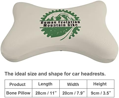 Human Evolution Mountain Bike Car pescoço travesseiro de carro macio para apoio de cabeça de travesseiro pescoço