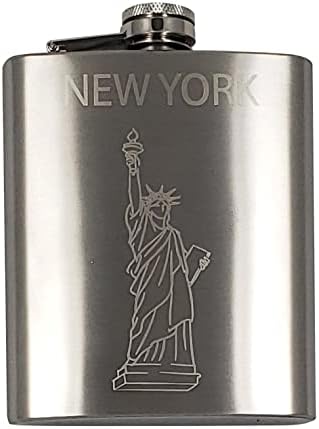 Pacote de Nova York | Conjunto de presentes de frasco + caneca de café cerâmica de 11 oz com bandeira do