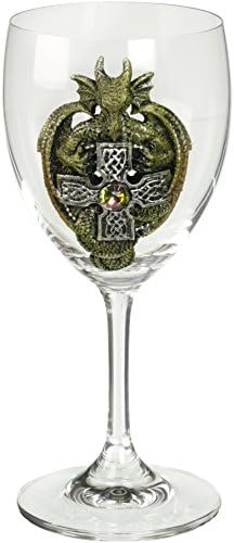 Cálice de vidro do dragão do presente verdugo, verde