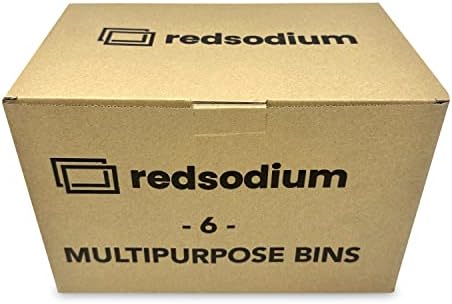 Freezer Redsodium, lixeiras da geladeira em 3 tamanhos - 6pack