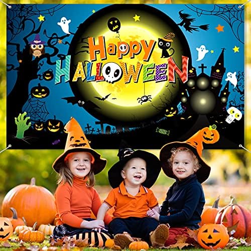 Balanço de decoração de Halloween Feliz Partido do Halloween Faculdade de Halloween Booth Background