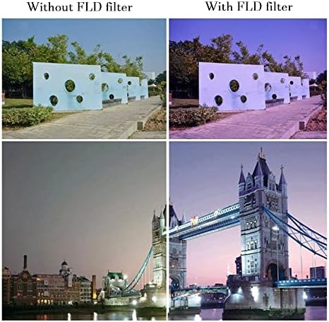 Filtro de lente da câmera FLD Filtro de iluminação fluorescente de 52 mm HD para Canon EF 300mm f/2.8L