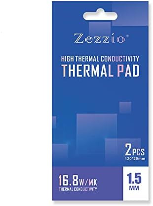 Zezzio 2pcs 16,8W Thermal Pad para chips SSD RAM IC