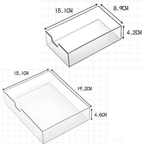Desktop de caixa de armazenamento com 2 grande 4 pequenas 4 camadas Transparente Gaveta Armário de armazenamento de armazenamento em casa Supplies Plastic Plastic