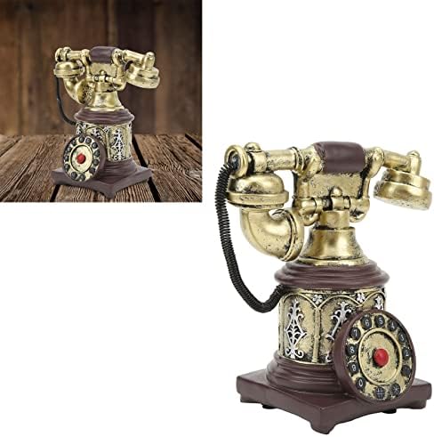 Artesanato telefônico antigo, fácil de transportar ornamentos decorativos de aplicação ampla de um telefone