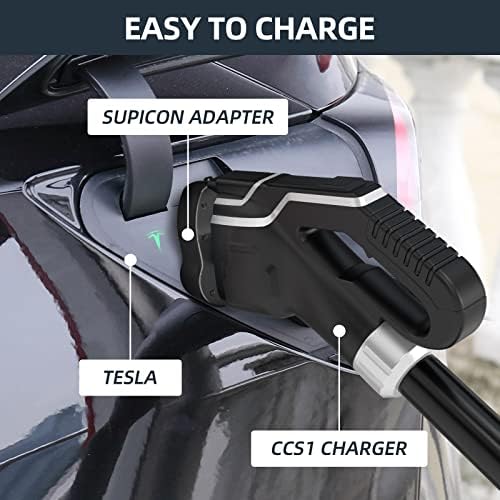 Adaptador do carregador do SUPICON CCS para Tesla inclui estojo de viagem, adaptador de carga