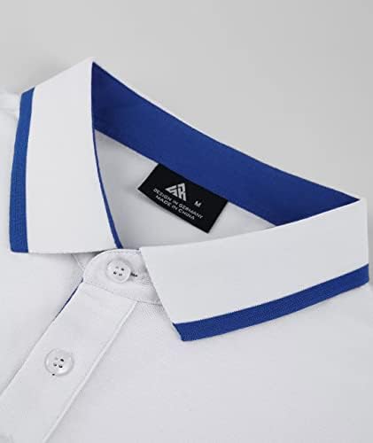 Swisswell 3 Pack Golf Polo Shirt for Men Shorve Manga Humbre as camisas de colarinho casual de verão