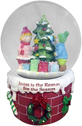 Jesus é a razão da estação Christmas Holiday Snow Globe