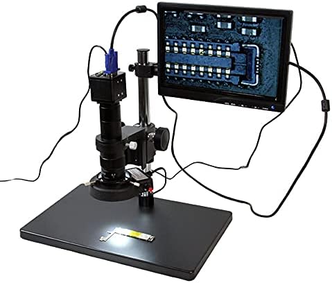 Shisyan TBK-10A 10 ~ 18x Microscópio de vídeo eletrônico digital Microscópio VGA portátil VGA para placa-mãe PCB Microscop composto de reparo