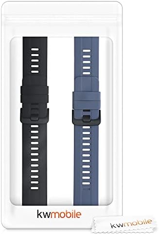 Kwmobile Watch Bands Compatível com Honor Watch GS Pro - Straps Conjunto de 2 banda de silicone de substituição
