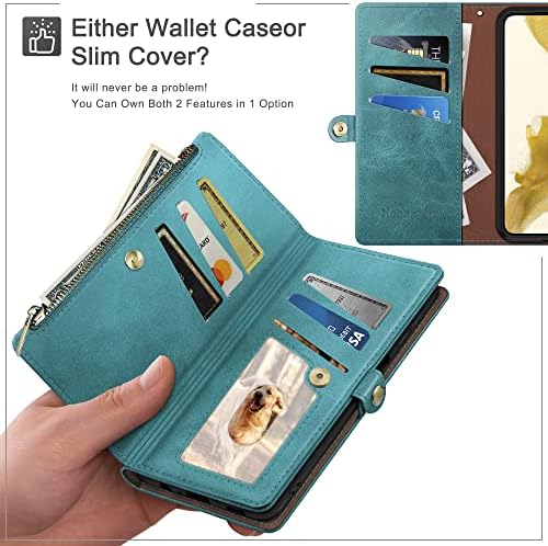 XCaseBar para Samsung Galaxy Note 10 Plus Carteira da carteira com zíper 【Bloqueio de RFID】 titular de cartão