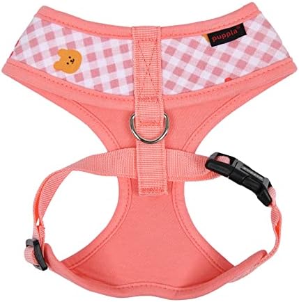 Puppia Spring e Summer Fashion Over-the Head Dog Harness, Indian Pink_baba, Pequeno
