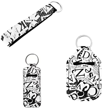 Gongbawa Travel Keychain bolsa conjunto de 3, incluindo porta -chave de chapstick, chaveiro de carro e manga de