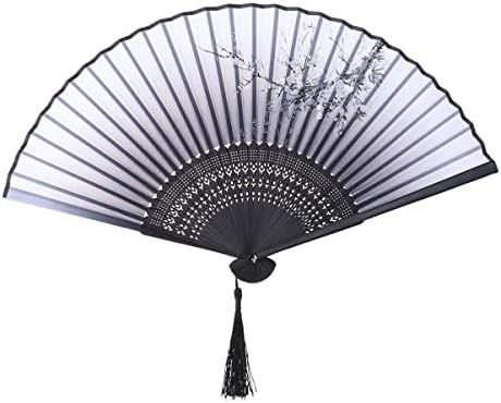 Zerodeko Silk dobring Fan Japanese estilo clássico vintage vintage fã de mão de mão floral ventiladores de mão com