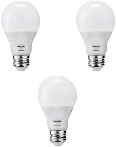 PHILIPS 464933 LED A19 ScenSwitch Branco suave 3 lâmpada de setting com efeito de brilho quente: Base brilhante/média/baixa,