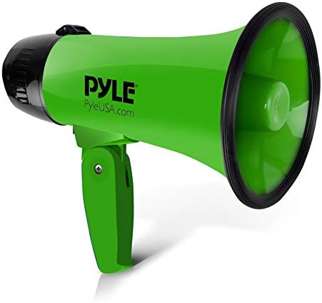 Pyle portátil megaphone Sirene Bullhorn - compacto e bateria operada com energia de 20 watts, microfone
