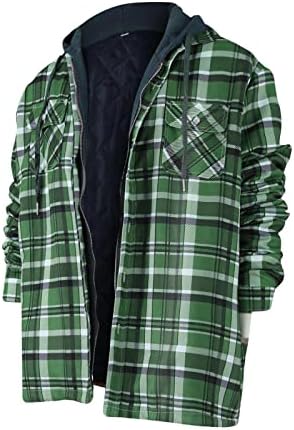 jaquetas de inverno pxloco para homens, masculino lingado com capuz de jaquetas de algodão lã de flanela forrada