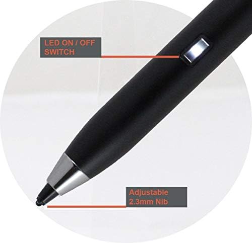 Broonel Black Point Fine Digital Active Stylus Pen compatível com o laptop Lenovo IdeaPad 120S-14IAP 14
