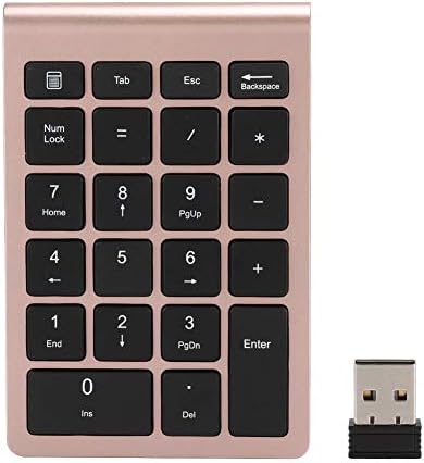 POMYA Bluetooth Number Pad, teclado numérico sem fio, teclado portátil 22Keys numérico, teclado USB 2.4G sem fio