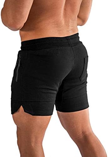 PIDOGYM MEN MEN 'GYM SHORTS, calças curtas de corrida para musculação de execução de treinamento com bolsos