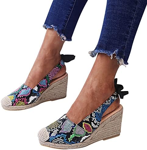 RBCULF Sandals for Women Casa de verão Crescente Vá Slip On Sapaters Slippers Slip em sapatos de caminhada
