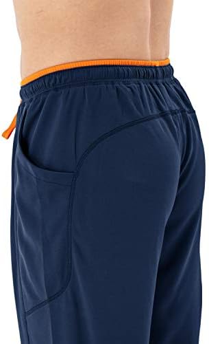 Rdruko Men's Rick Dry Sweats -Polt de Yoga Aberta de Yoga Running Athletic com bolsos