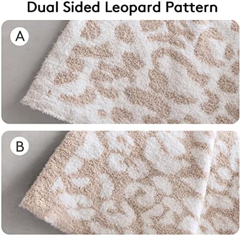 MH Mylune Home grande Micro macio macio manto de leopardo quente reversível reversível Cheetah Blange Leopard